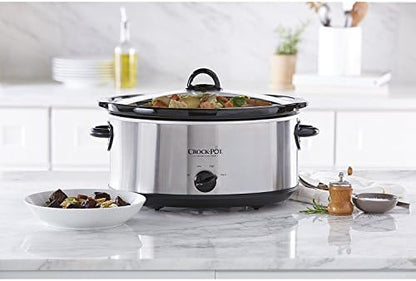 7 Quart Oval Manual Slow Cooker – Stainless Steel - Curated Catalog V8
