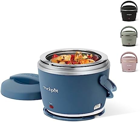 Electric Lunch Box Food Warmer 20oz – Faded Blue - Curated Catalog L3