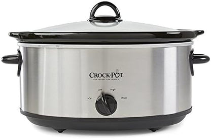 7 Quart Oval Manual Slow Cooker – Stainless Steel - Curated Catalog V8