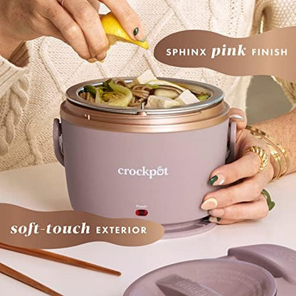 Electric Lunch Box Food Warmer 20oz – Blush Pink - Curated Catalog M6