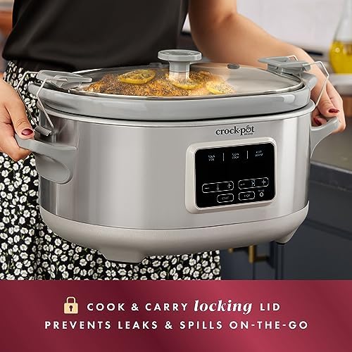 7 Quart Programmable Cook & Carry Slow Cooker - Curated Catalog A5