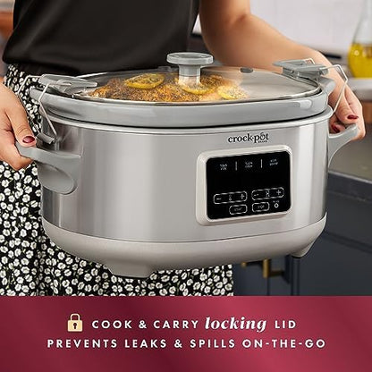 7 Quart Programmable Cook & Carry Slow Cooker - Curated Catalog A5
