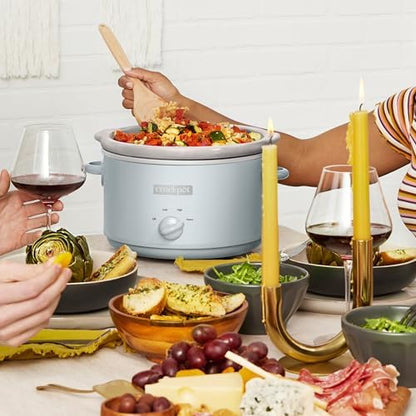 4.5 Quart Manual Slow Cooker – Macaroon Blue - Curated Catalog O9