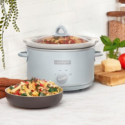 4.5 Quart Manual Slow Cooker – Macaroon Blue - Curated Catalog O9