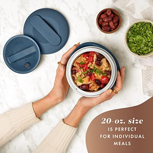 Electric Lunch Box Food Warmer 20oz – Faded Blue - Curated Catalog L3