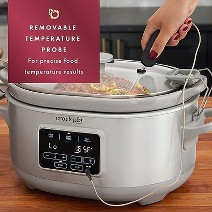7 Quart Programmable Cook & Carry Slow Cooker - Curated Catalog A5