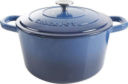 3 Quart Enameled Cast Iron Dutch Oven – Aqua - Curated Catalog B2