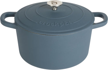 3 Quart Enameled Cast Iron Dutch Oven – Aqua - Curated Catalog G2