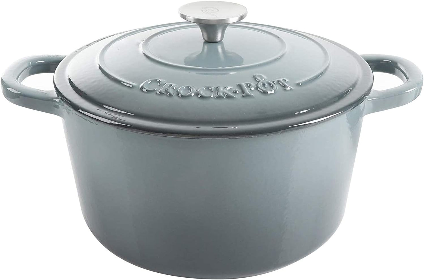 3 Quart Enameled Cast Iron Dutch Oven – Aqua - Curated Catalog B2