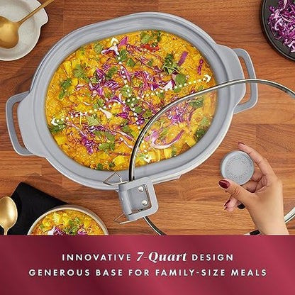 7 Quart Programmable Cook & Carry Slow Cooker - Curated Catalog A5