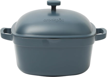 3 Quart Enameled Cast Iron Dutch Oven – Aqua - Curated Catalog G2